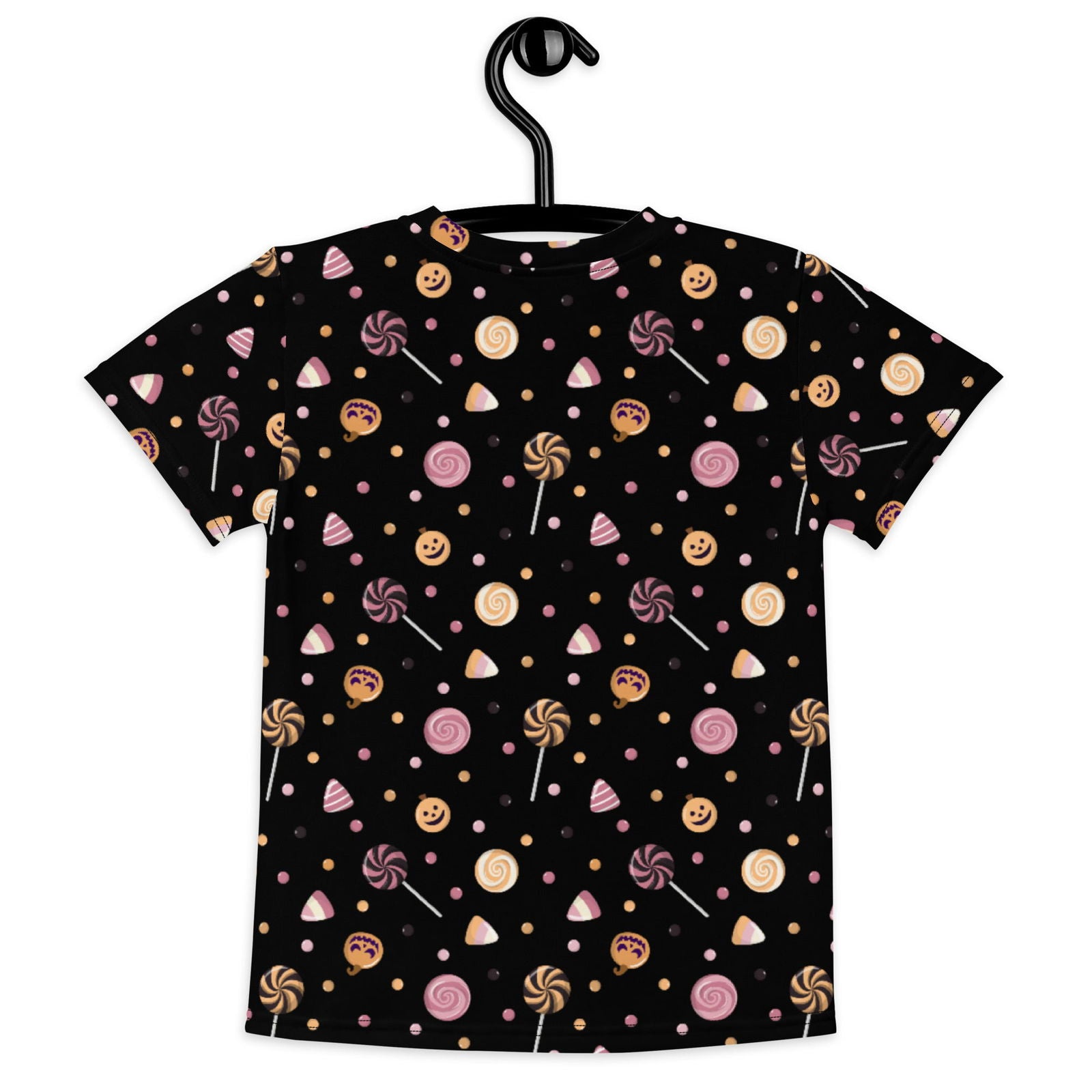 All-Over Printed Kids Crew Neck T-Shirt All Of Black