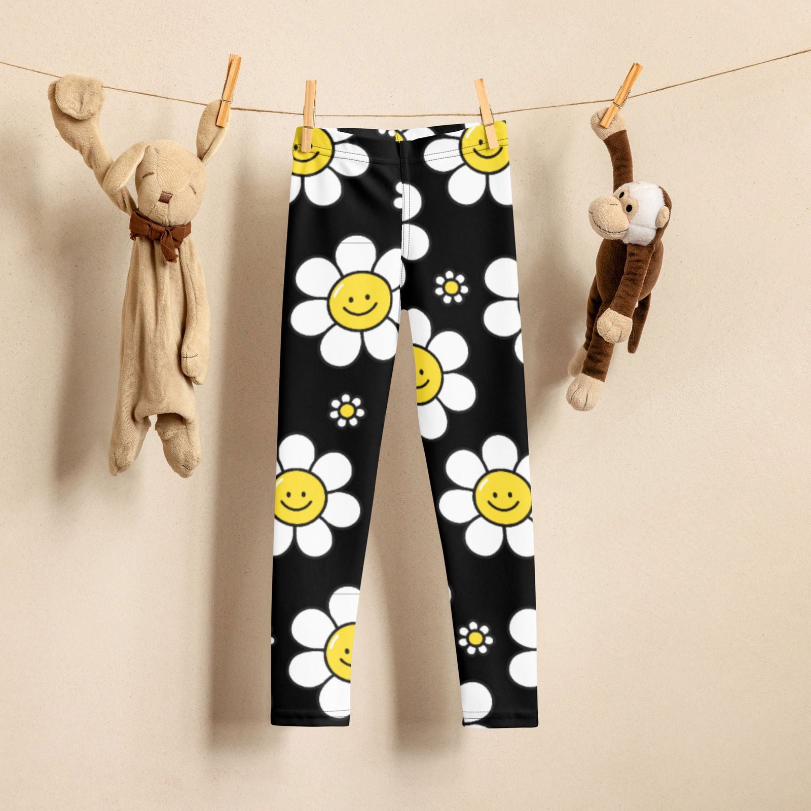 All-Over Printed Kids Leggings All Of Black