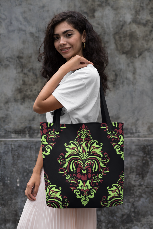 All-Over Printed Tote Bag All Of Black