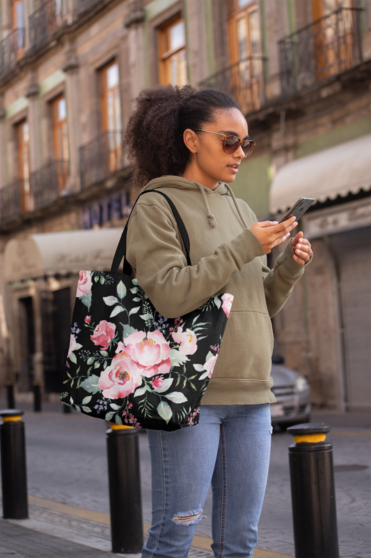 All-Over Printed Tote Bag All Of Black