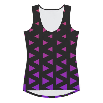 All-Over Printed Women's Tank Top All Of Black