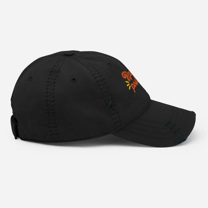 Distressed Dad Hat All Of Black