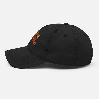 Distressed Dad Hat All Of Black