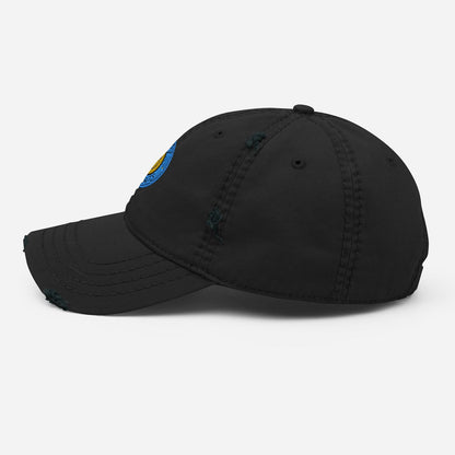 Distressed Dad Hat All Of Black