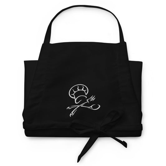 Embroidered Apron All Of Black