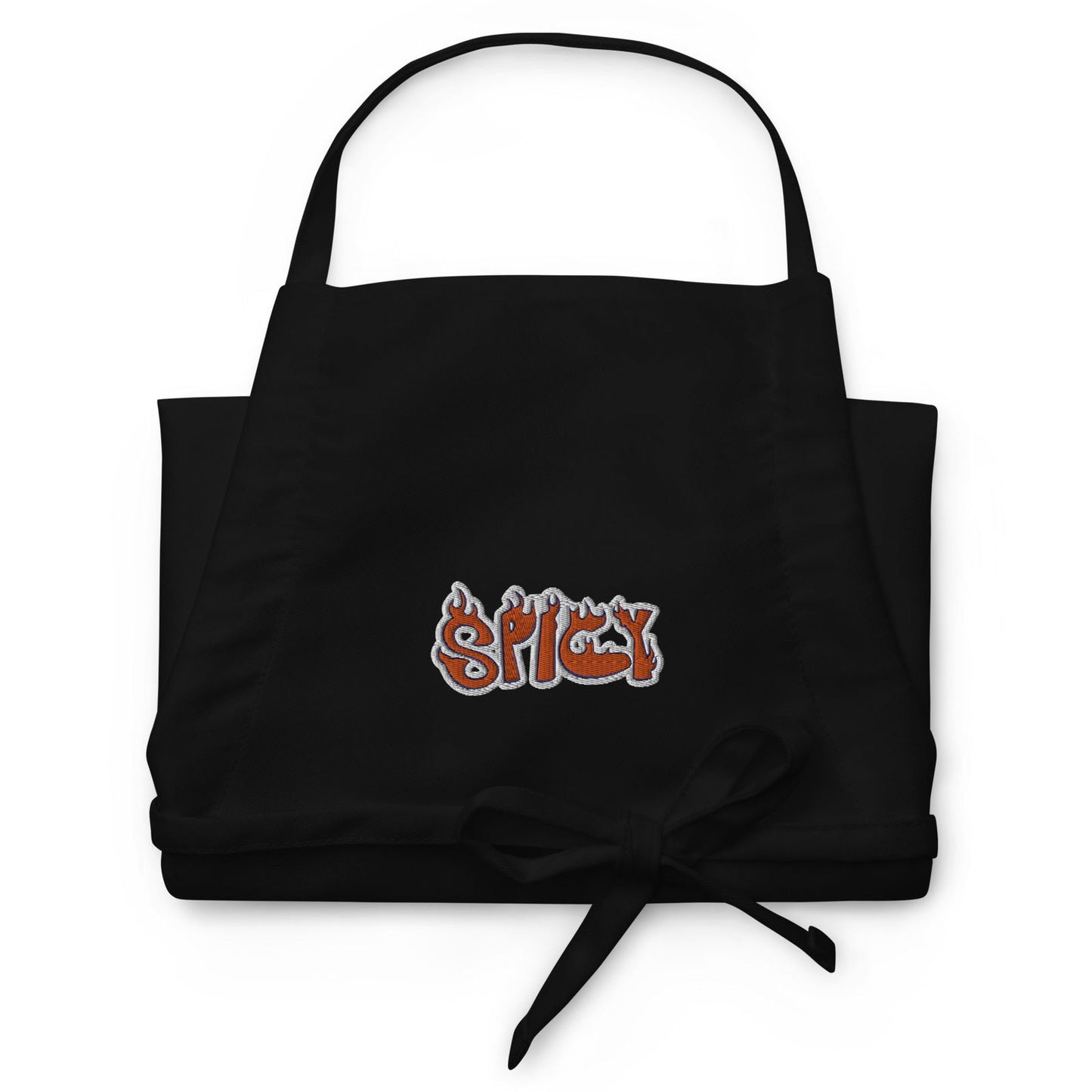 Embroidered Apron All Of Black