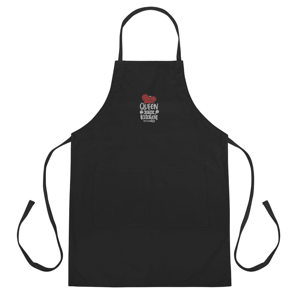 Embroidered Apron All Of Black