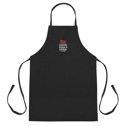 Embroidered Apron All Of Black