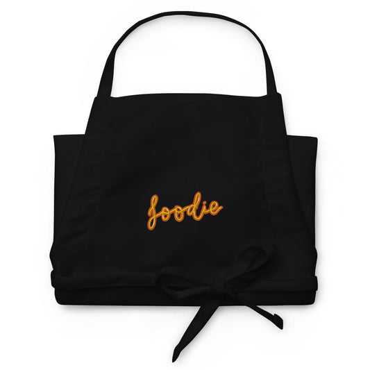 Embroidered Apron All Of Black