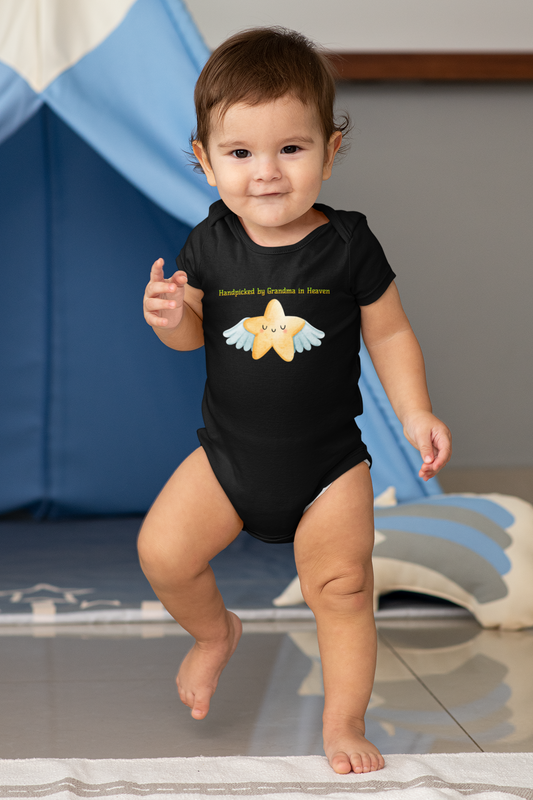 Envelope Neckline Baby Bodysuit All Of Black