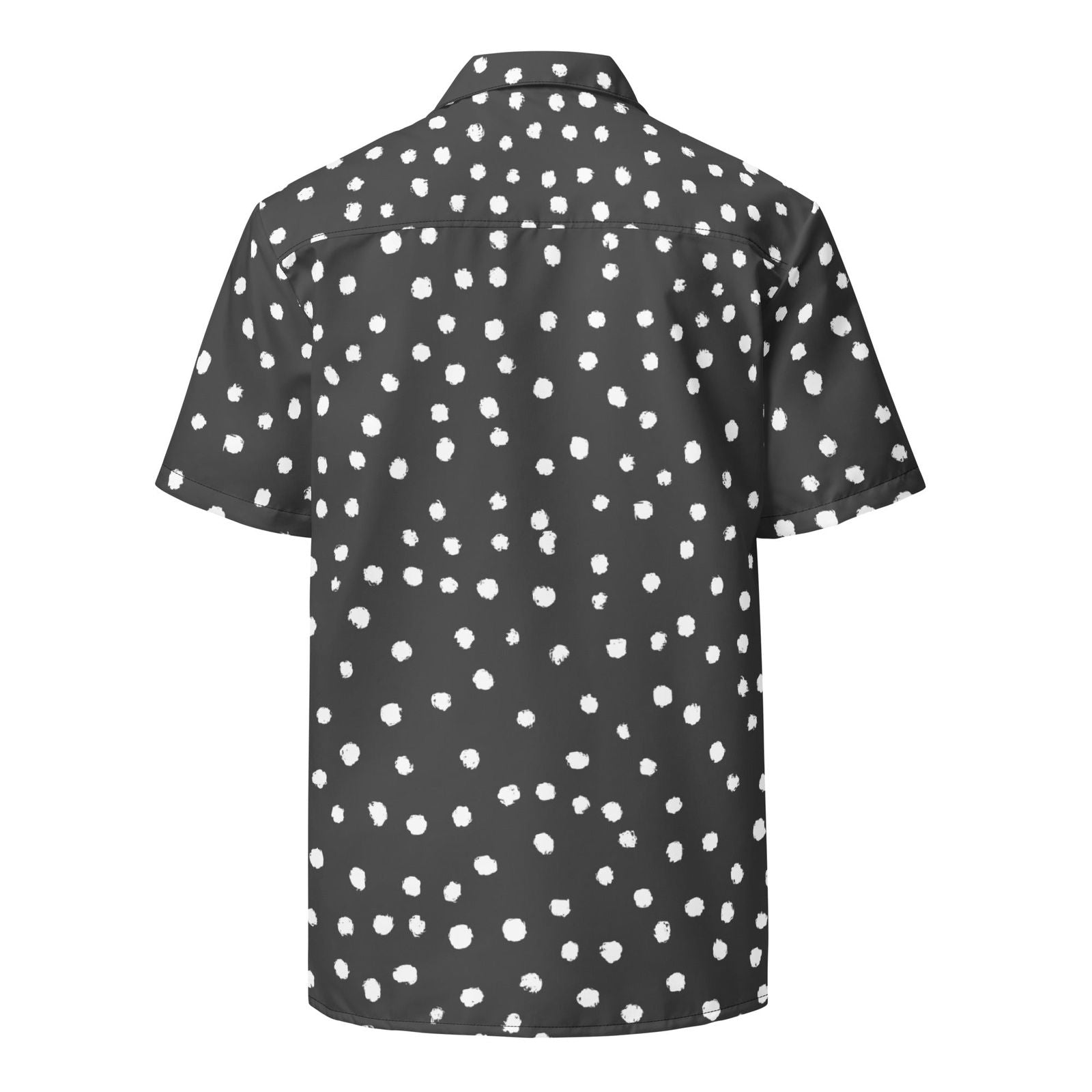 Men's All-Over Printed Button Shirt All Of Black