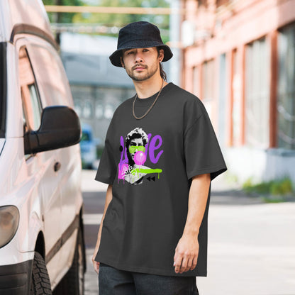 Men's Oversized Faded T-Shirt All Of Black