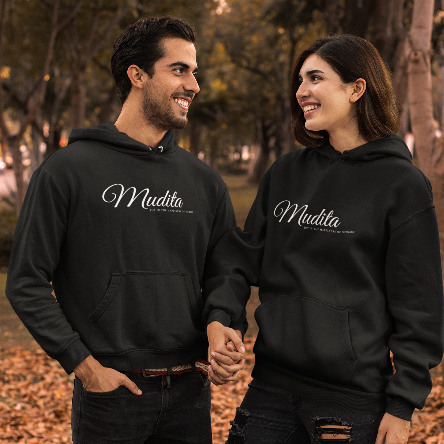 Mudita Positive Affirmation Unisex Hoodie All Of Black