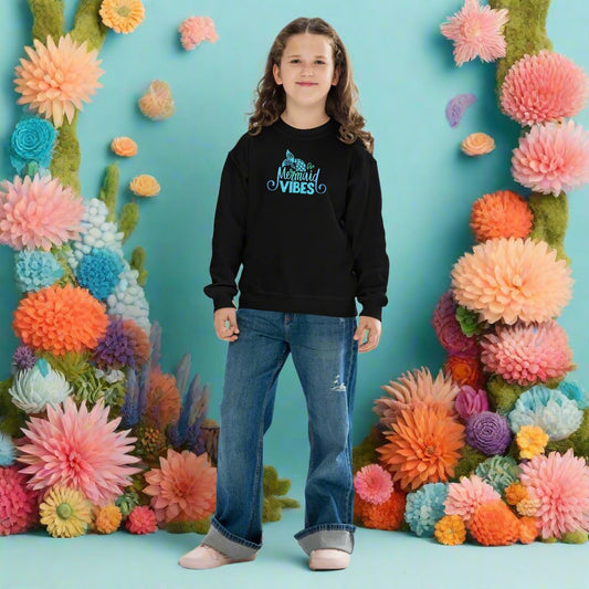 Soft Fleece Kids’ Pullover - Crewneck Sweatshirt All Of Black