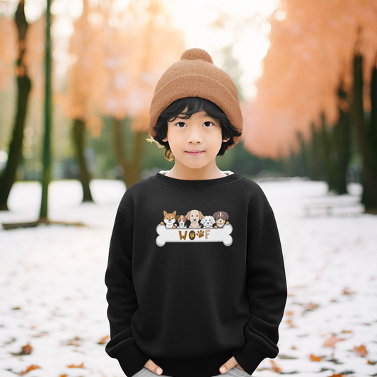 Soft Fleece Kids’ Pullover Sweatshirt All Of Black