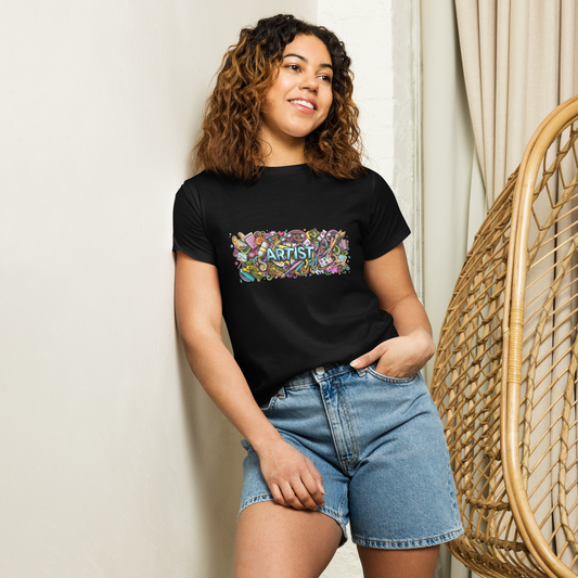 Women's High-Waisted T-Shirt All Of Black