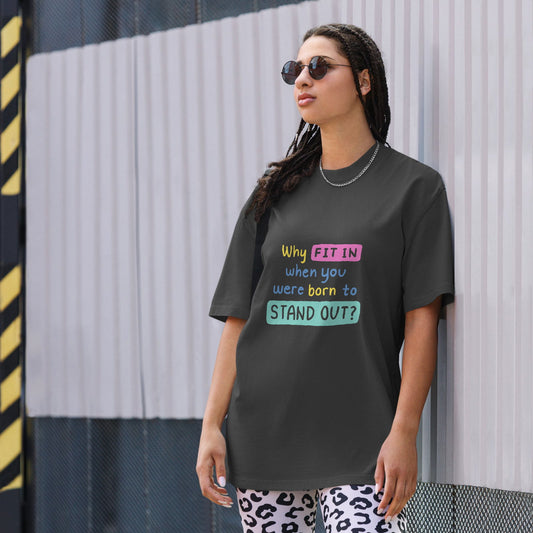 Women's Oversized Faded T-Shirt All Of Black