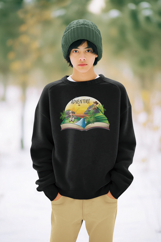 Youth Pullover - Crewneck Sweatshirt All Of Black